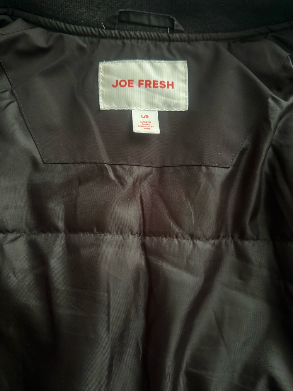 Joe Fresh Black Men’s Bomber Jacket with Zip Pocket - Picture 3 of 6